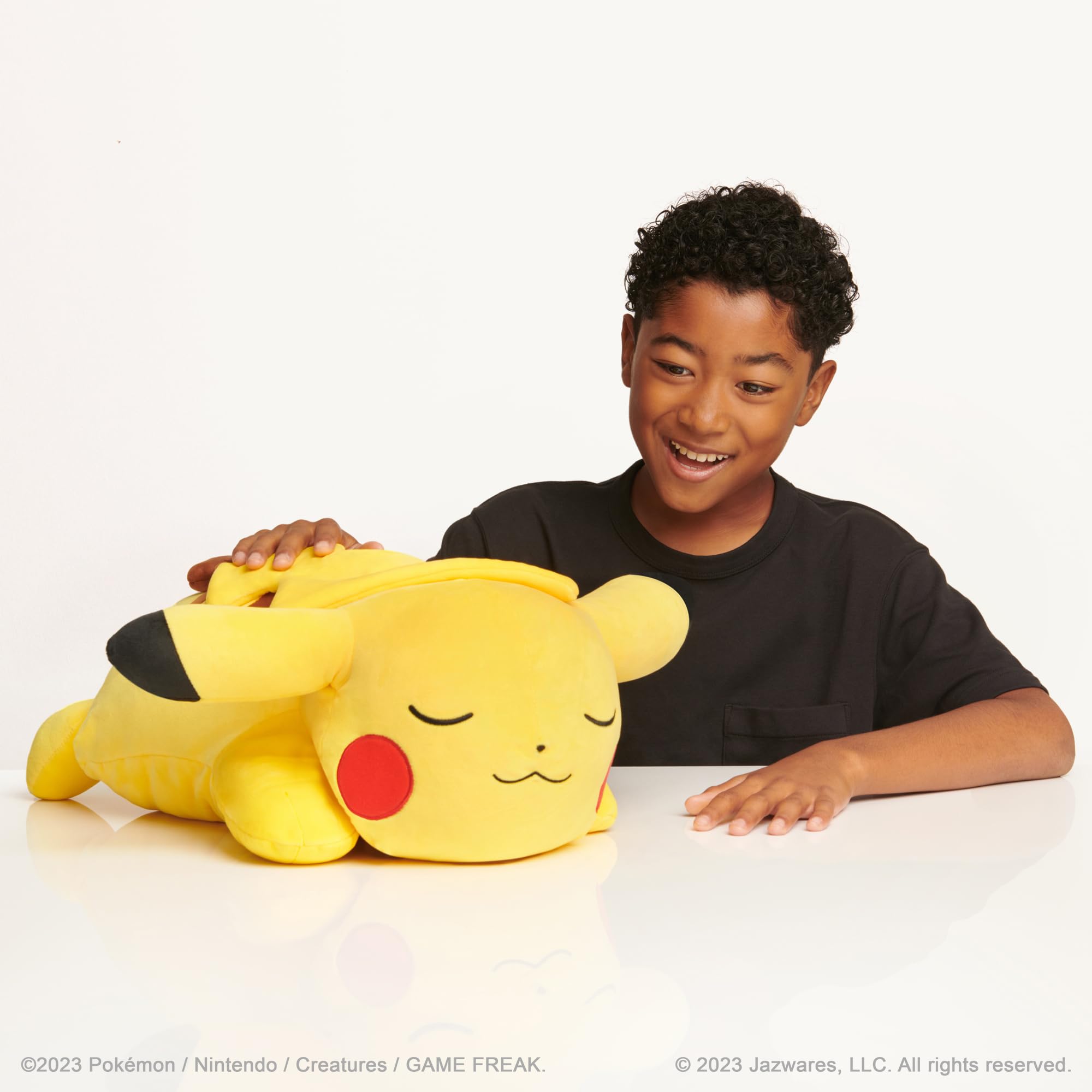 Foto 3 pulgar | Peluche Pokémon Pikachu Sleeping 45 Cm Con Licencia Oficial - Venta Internacional.