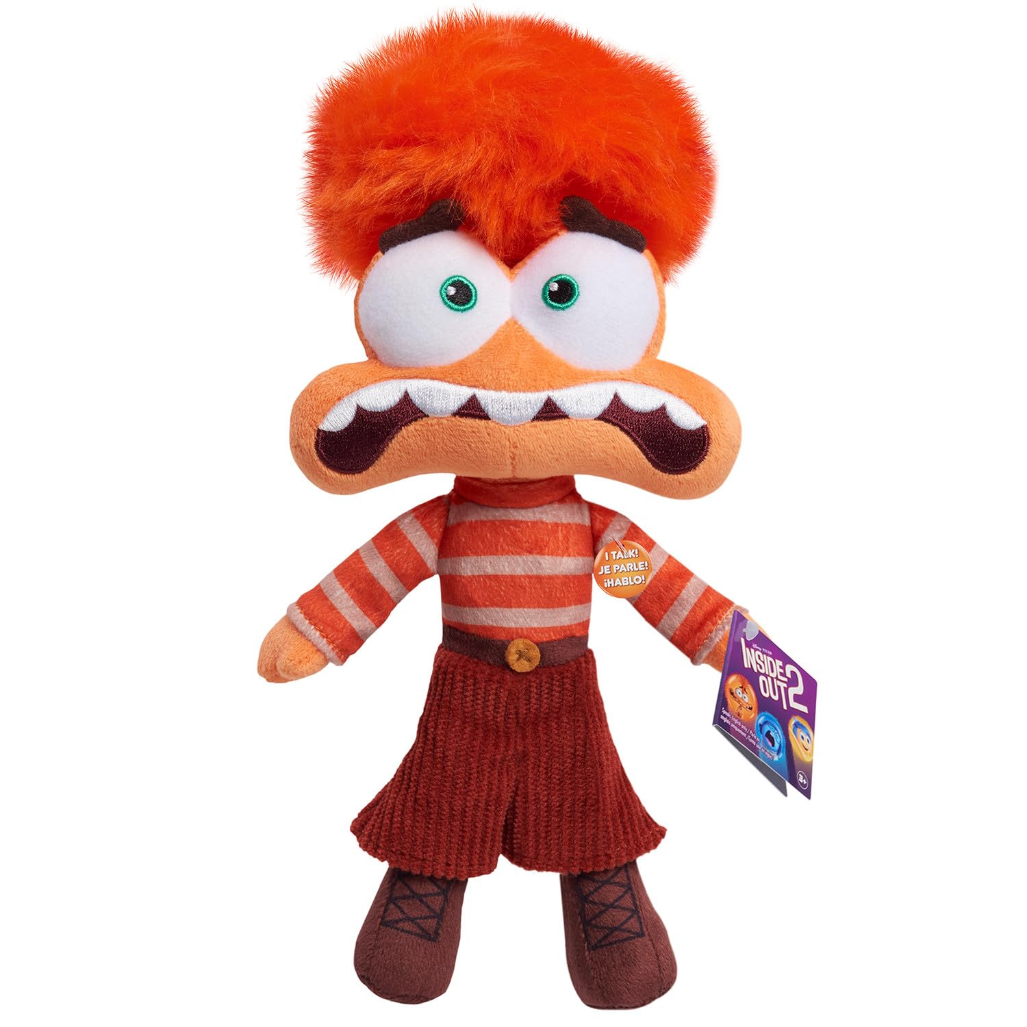 Juguete De Peluche Just Play Inside Out 2 Talk It Out Anxiety, 22 Cm - Venta Internacional.