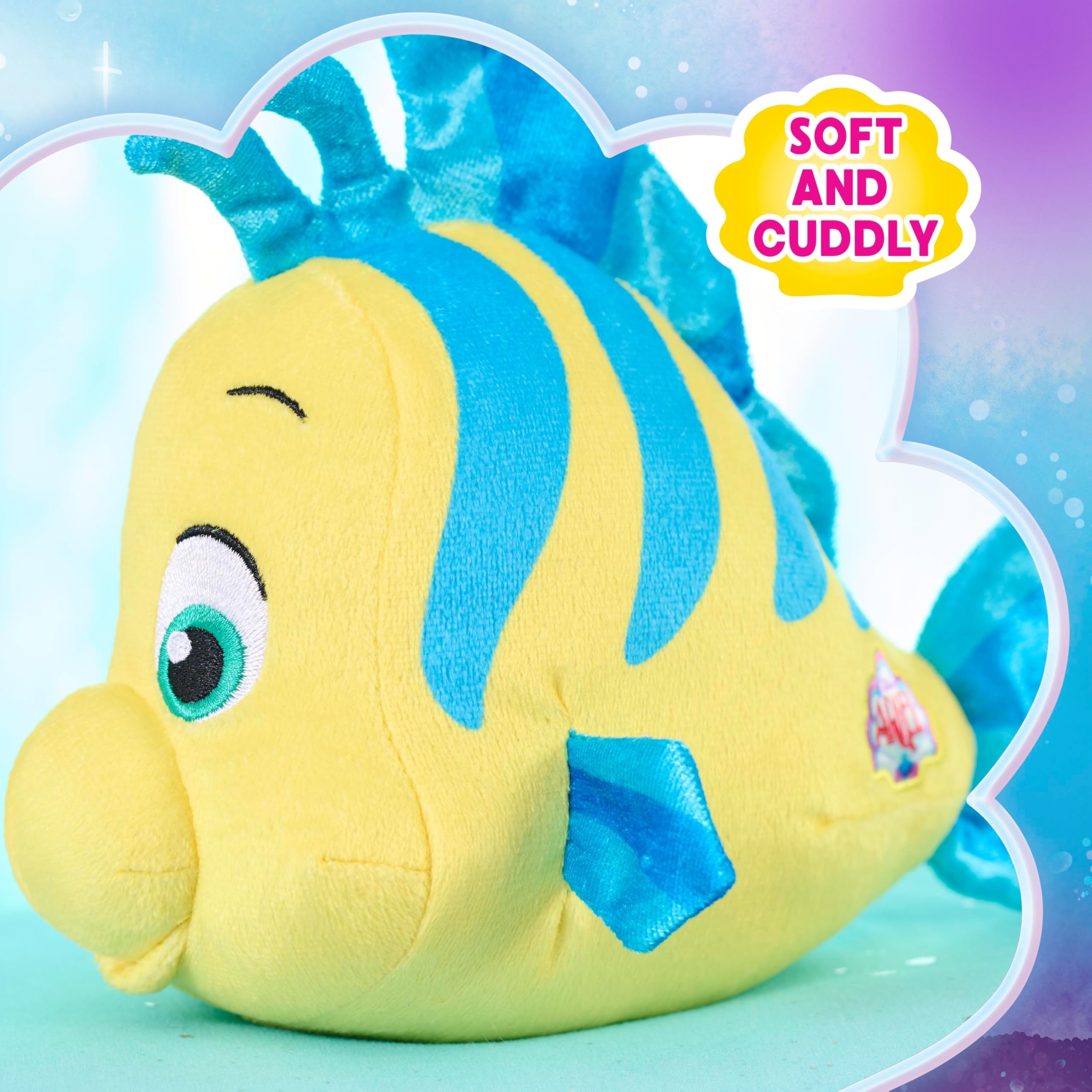Foto 5 pulgar | Peluche Just Play Disney Junior Ariel Flounder 18 Cm Kids 2 - Venta Internacional.