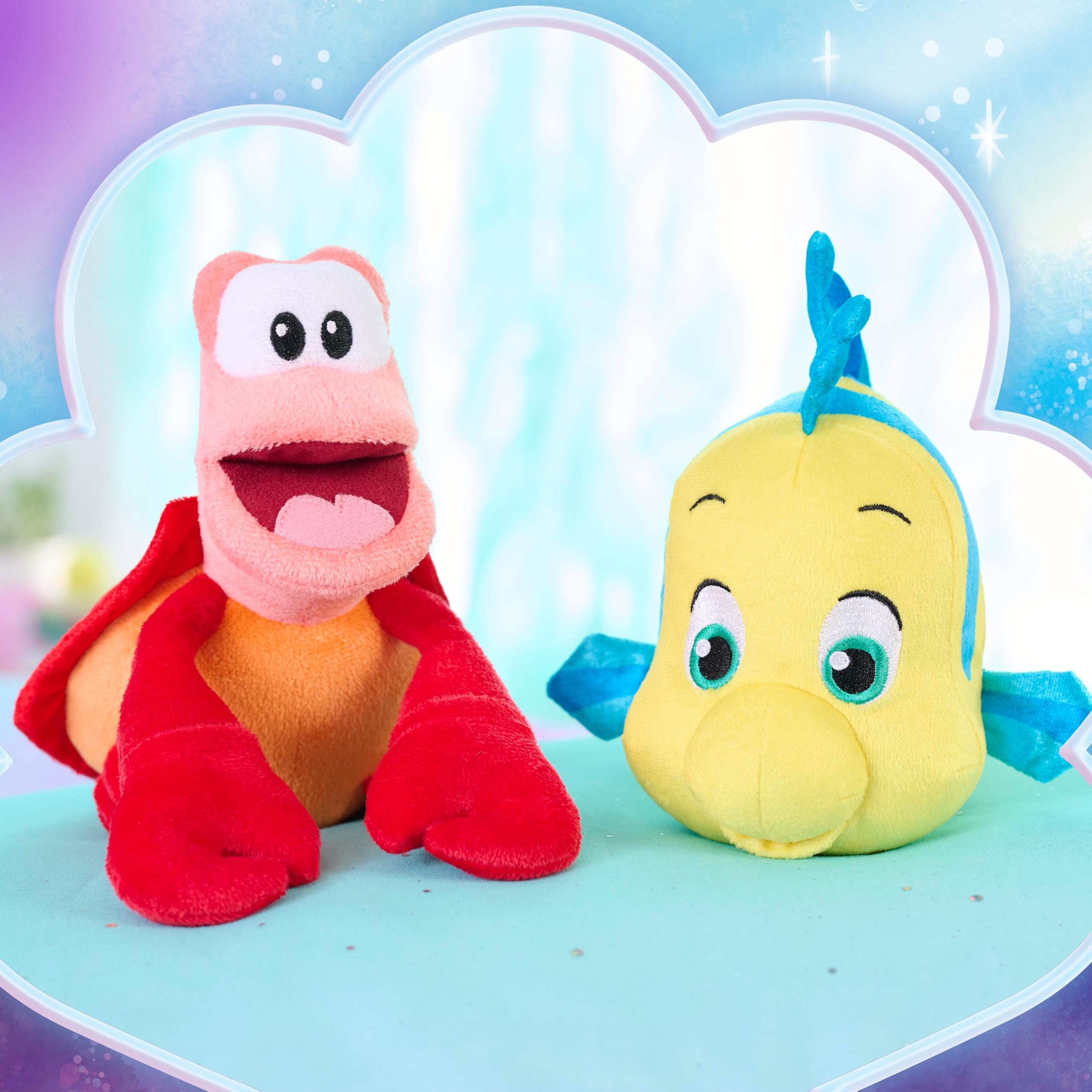 Foto 7 pulgar | Peluche Just Play Disney Junior Ariel Flounder 18 Cm Kids 2 - Venta Internacional.