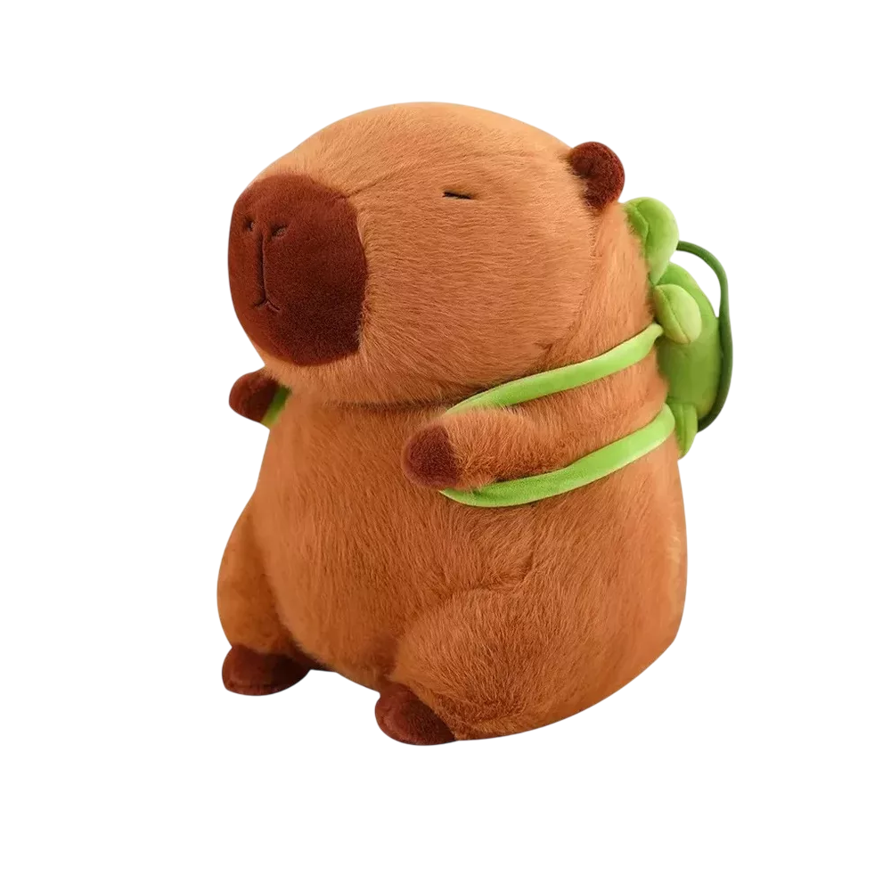 Juguetes De Peluche De Capibara Y Mochilas Pequeñas Con Forma De Tortuga