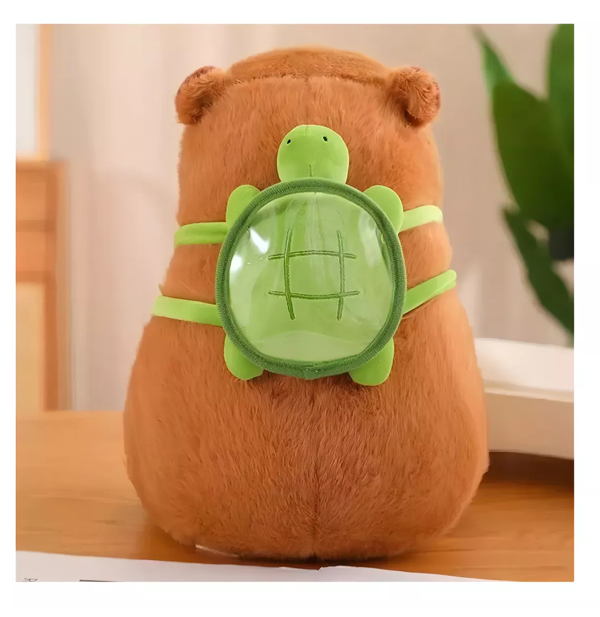 Foto 6 pulgar | Juguetes De Peluche De Capibara Y Mochilas Pequeñas Con Forma De Tortuga