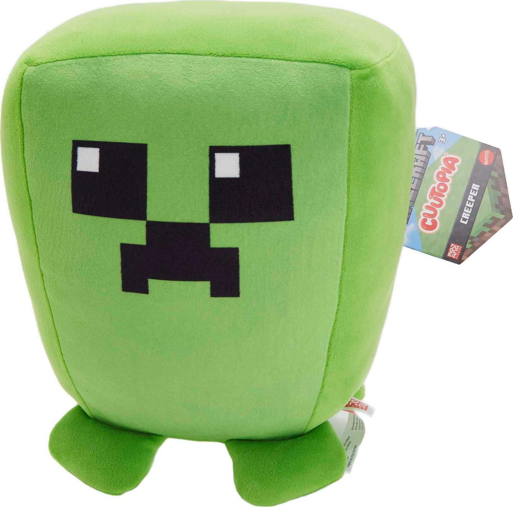 Muñeca De Peluche Mattel Minecraft Cuutopia Creeper De 25 Cm - Venta Internacional.