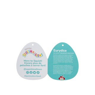 Foto 3 | Payaso Eurídice Original De Peluche Squishmallows, 30 Cm, Con Parche Verde Azulado - Venta Internacional.