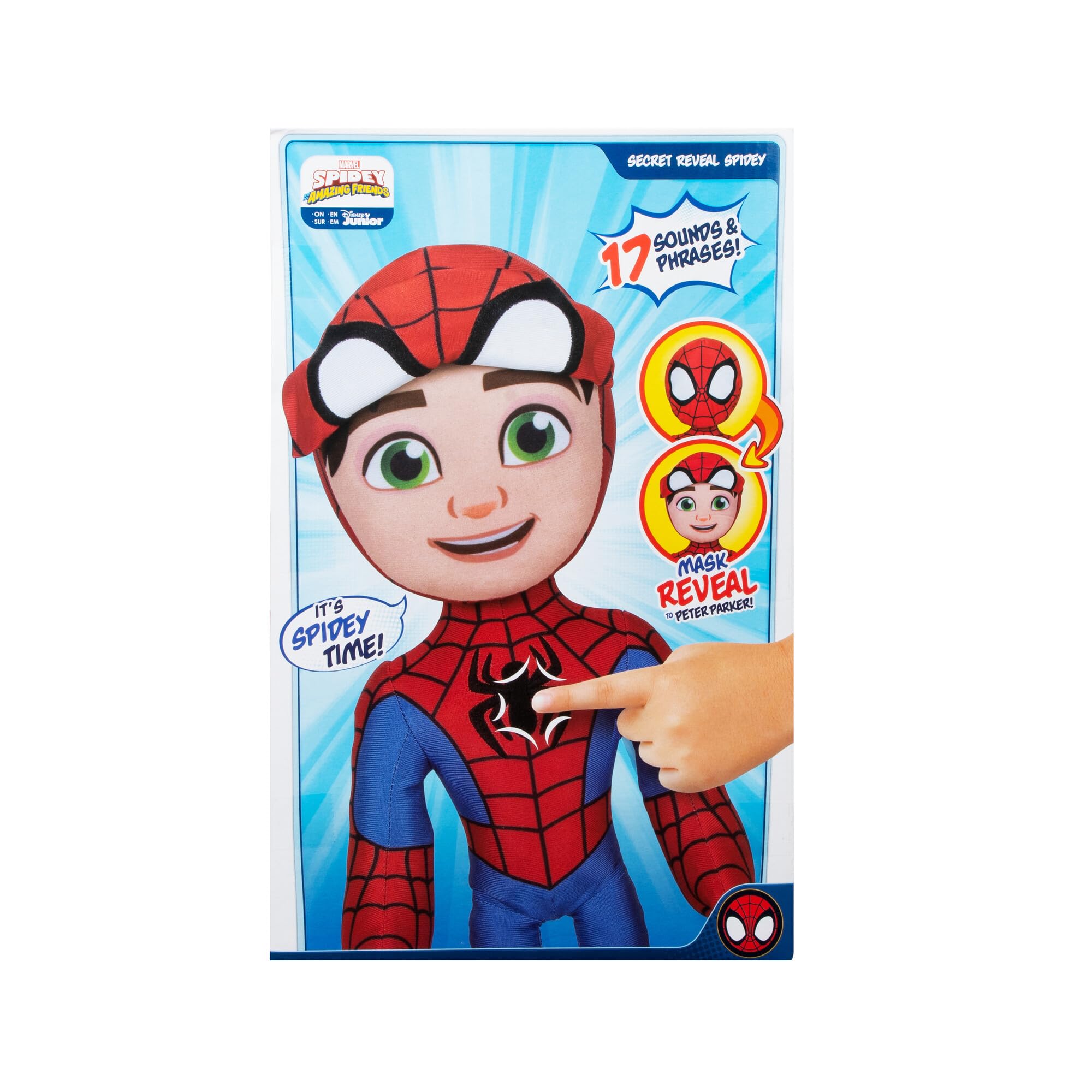 Foto 3 pulgar | Peluche Marvel Spidey Y Sus Increíbles Amigos De 30 Cm Con Sonido - Venta Internacional.