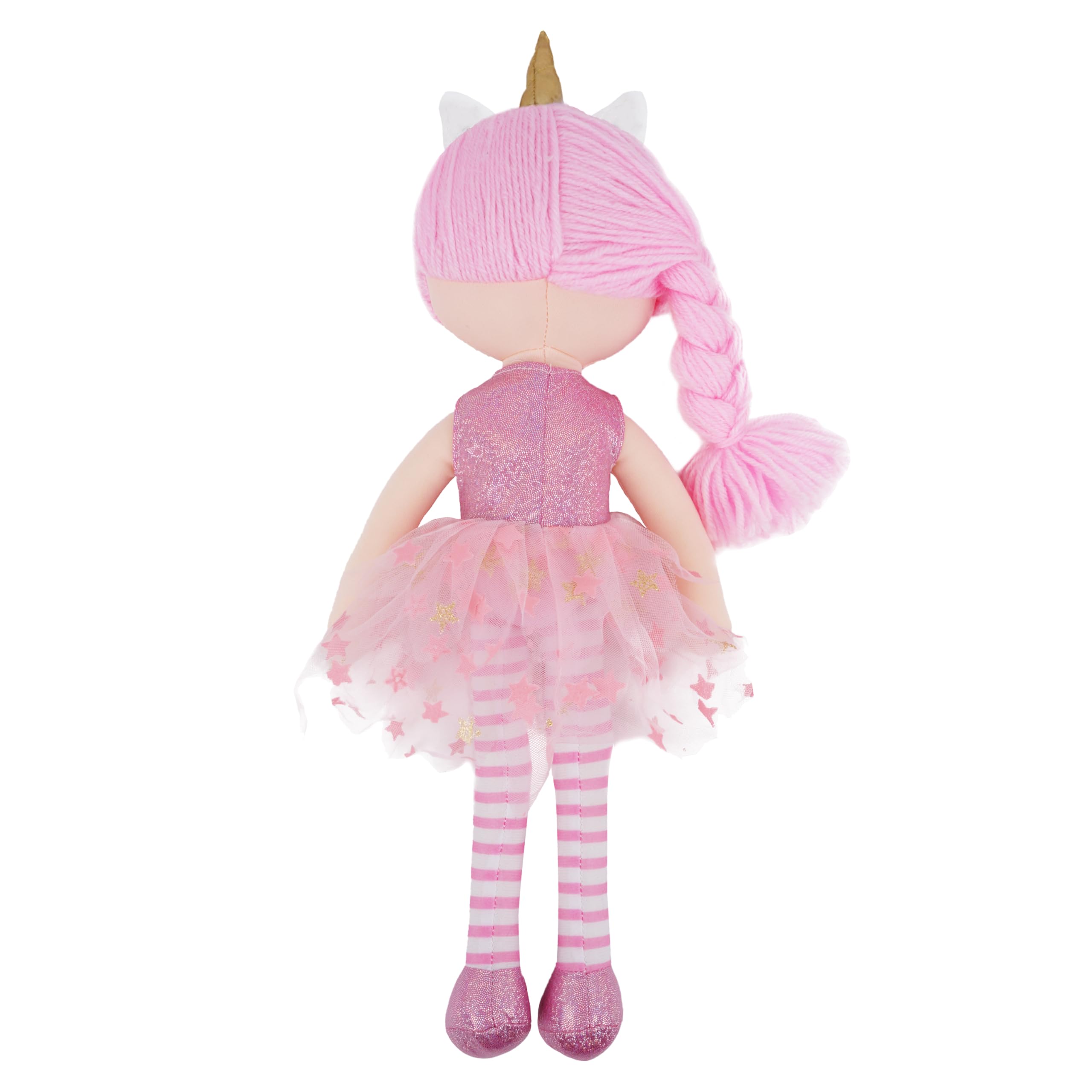 Foto 6 pulgar | Muñeca De Trapo De Peluche June Garden Unicorn Anya, 16 Cm, Con Pelo Rosa - Venta Internacional.