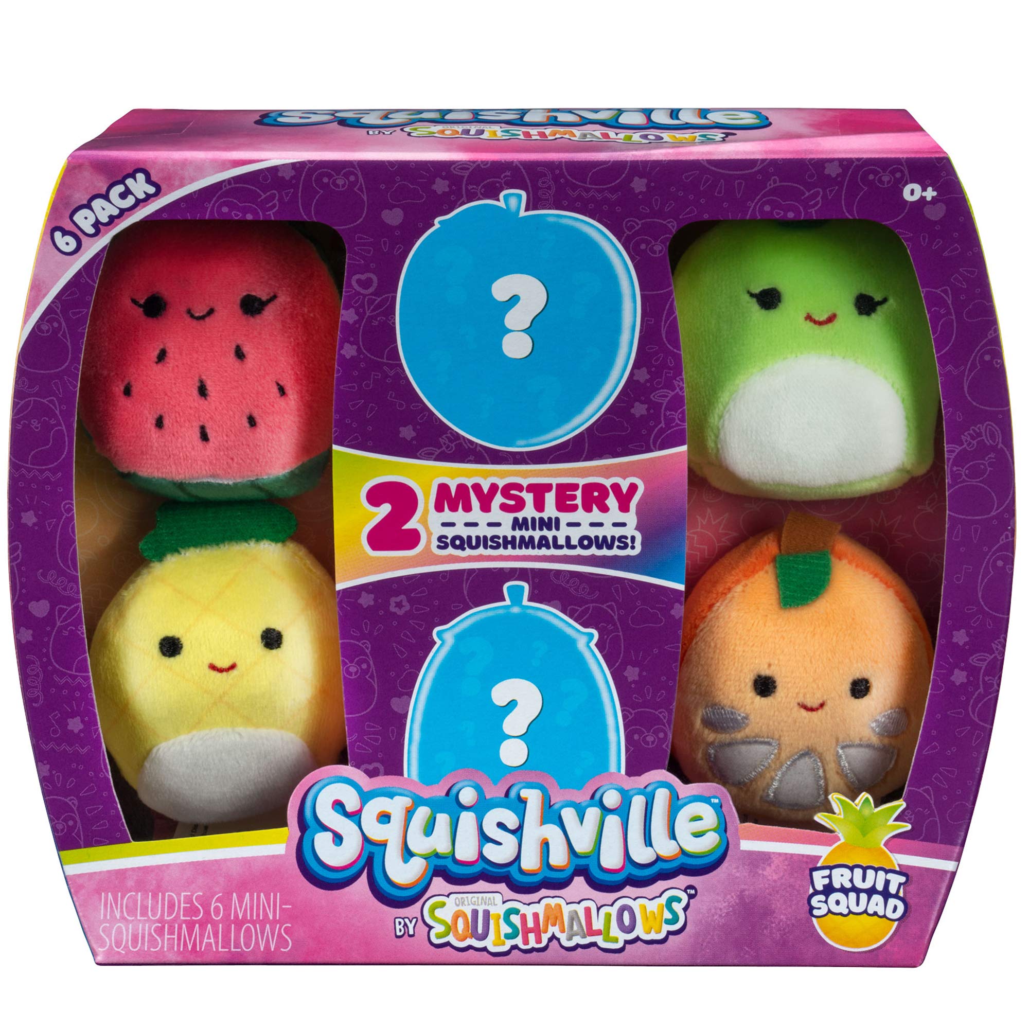 Foto 3 pulgar | Peluche Squishville Squishmallows Mini Fruit Squad 6 Piezas - Venta Internacional
