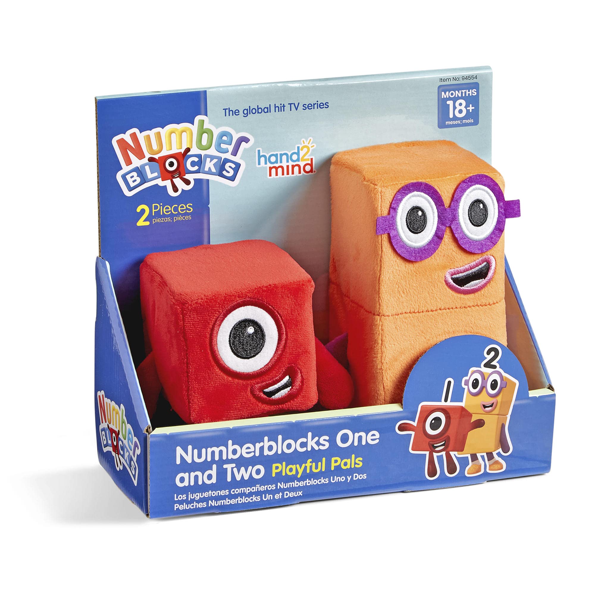 Foto 2 pulgar | Figura De Peluche Hand2mind Numberblocks 1 Y 2 - Venta Internacional.