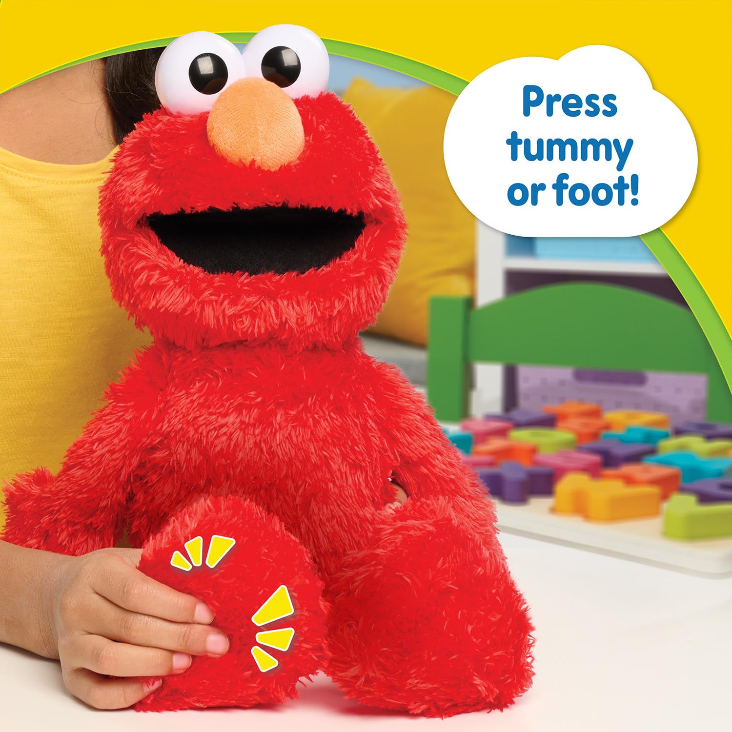 Foto 3 pulgar | Muñeca De Peluche Just Play Sesame Street Tickle Me Elmo 34 Cm Para Niños - Venta Internacional.