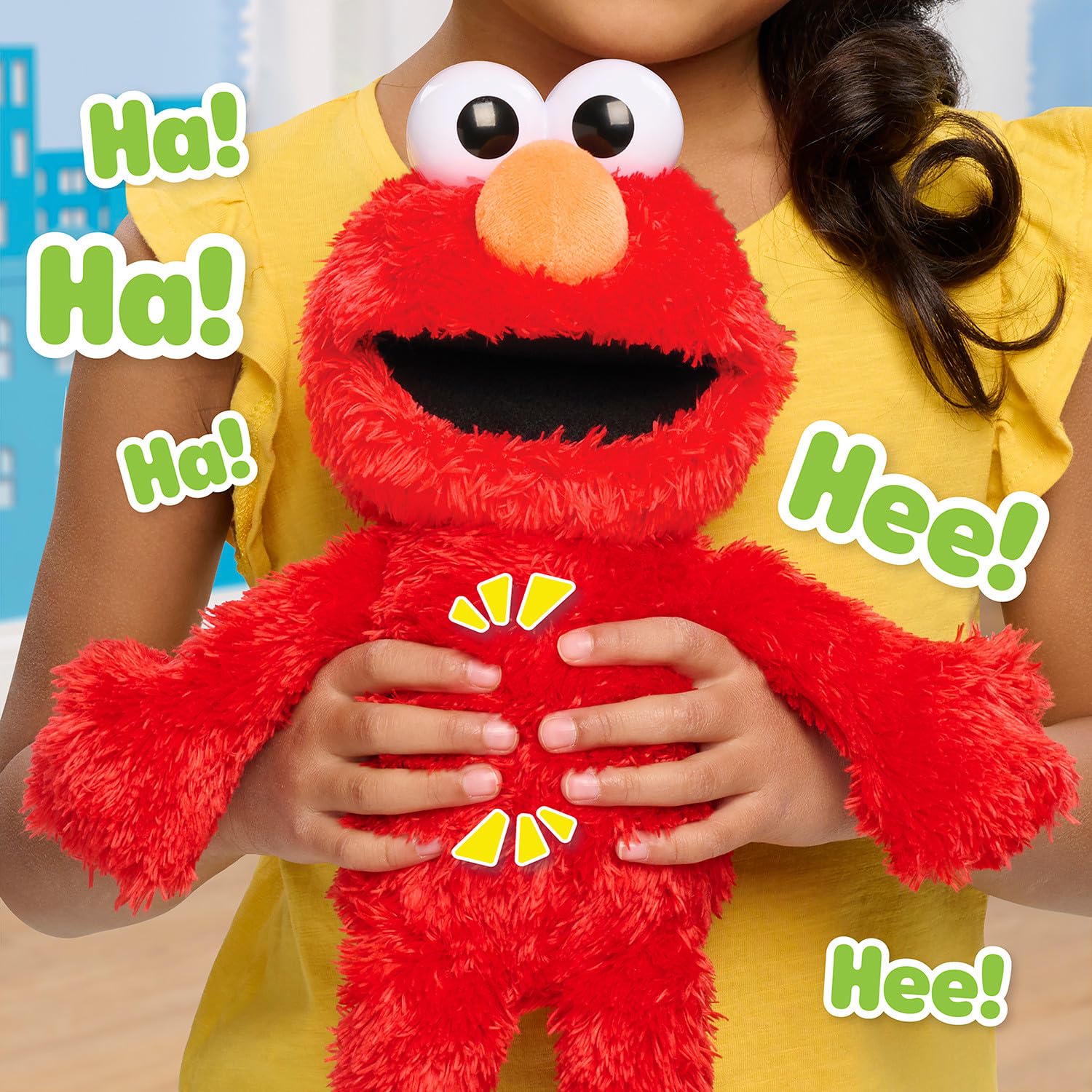 Foto 4 pulgar | Muñeca De Peluche Just Play Sesame Street Tickle Me Elmo 34 Cm Para Niños - Venta Internacional.