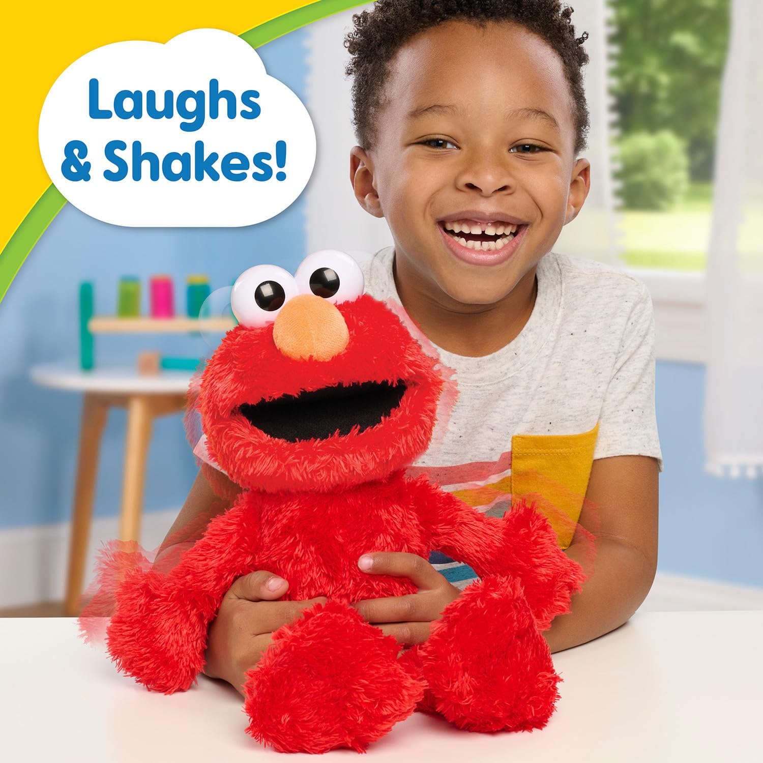 Foto 5 pulgar | Muñeca De Peluche Just Play Sesame Street Tickle Me Elmo 34 Cm Para Niños - Venta Internacional.
