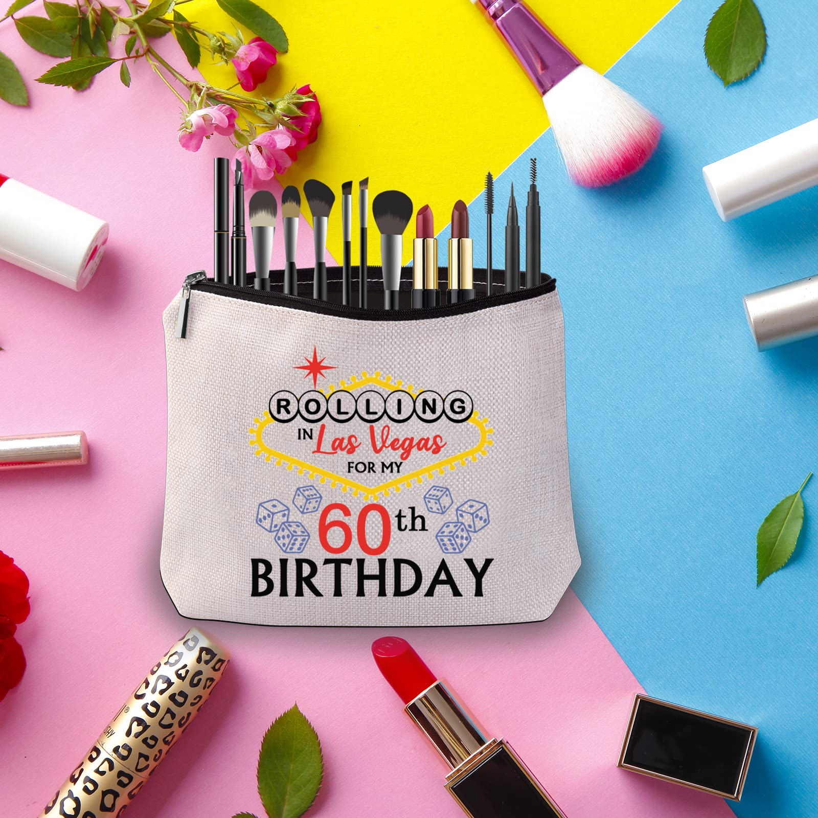 Foto 6 | Bolsa De Maquillaje Pwhaoo Las Vegas Rolling In Vegas 40th/50th/60 - Venta Internacional.