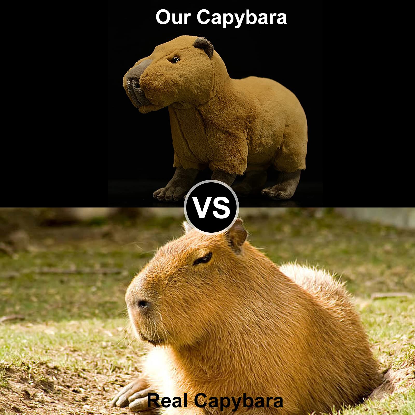 Foto 2 | Juguete De Peluche Zhongxin Made De Simulación, Carpincho Realista De 33 Cm - Venta Internacional.