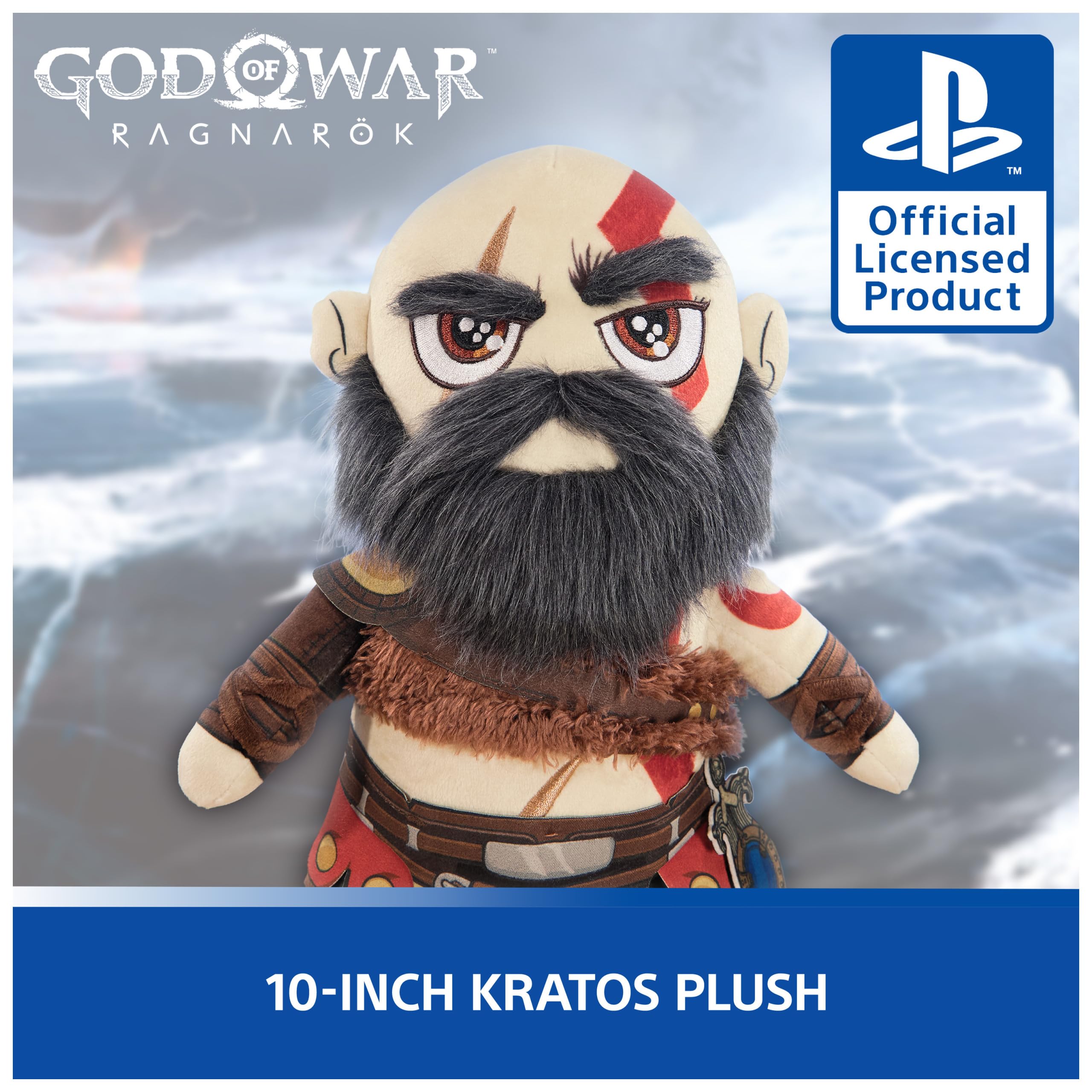 Foto 3 pulgar | Peluche Playstation God Of War Ragnarok Kratos - Venta Internacional
