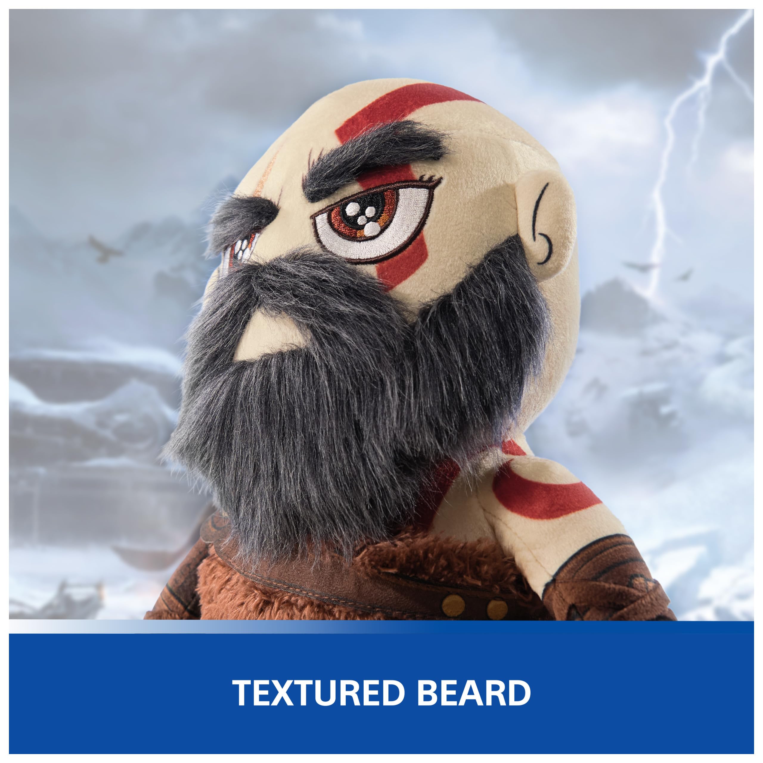 Foto 5 pulgar | Peluche Playstation God Of War Ragnarok Kratos - Venta Internacional