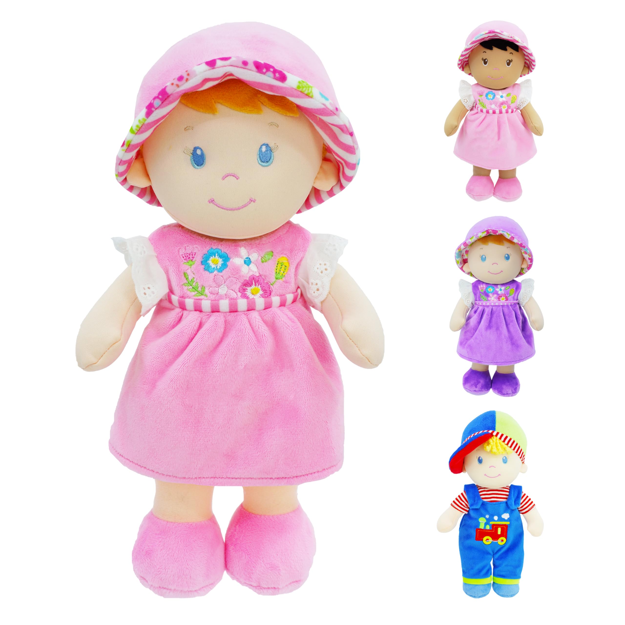 Muñeca De Peluche June Garden Emilia, 30 Cm, Para 1 A 3 Años - Venta Internacional.