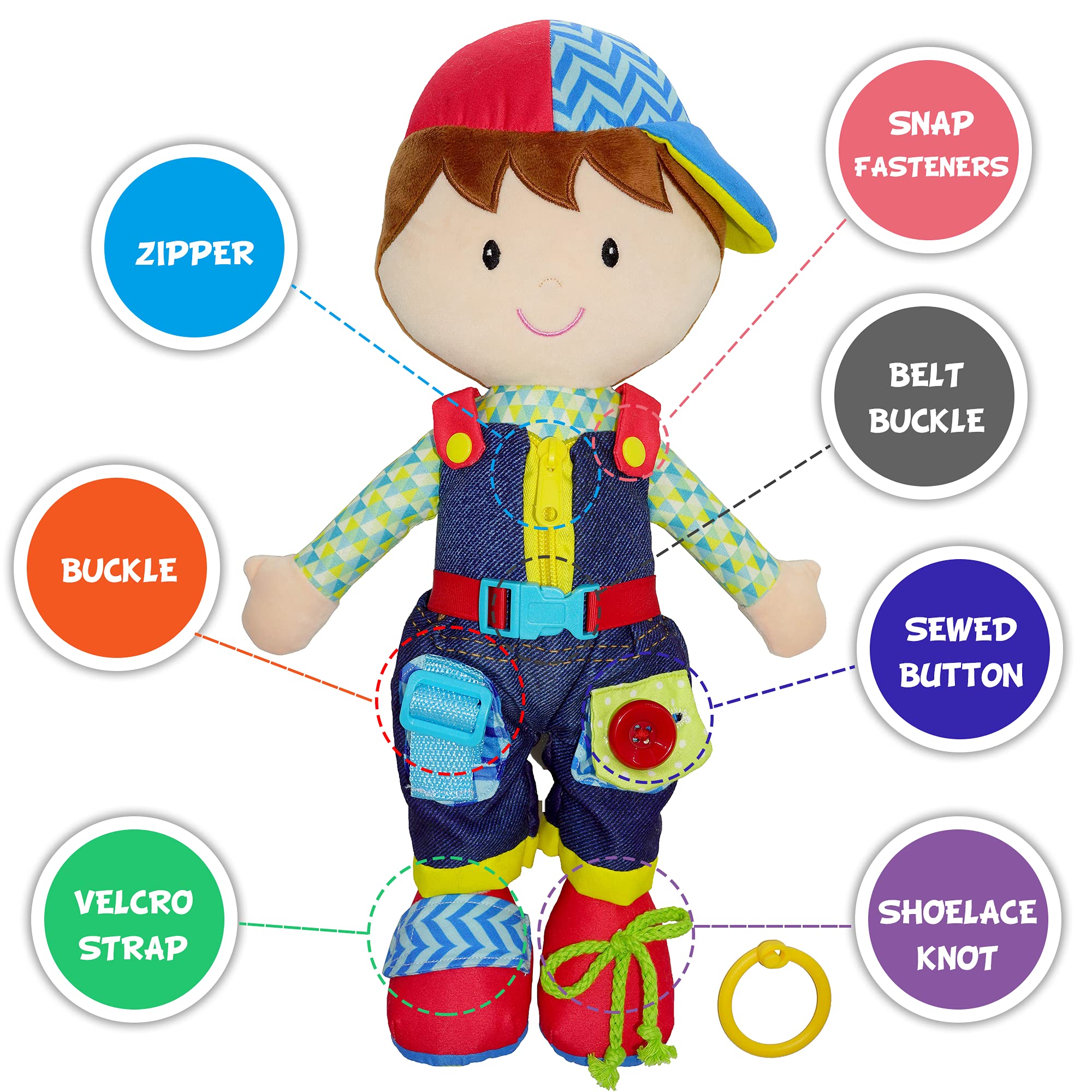 Foto 2 | Muñeca De Peluche June Garden Dressy Friends Lucas 15.5 Pulgadas - Venta Internacional.