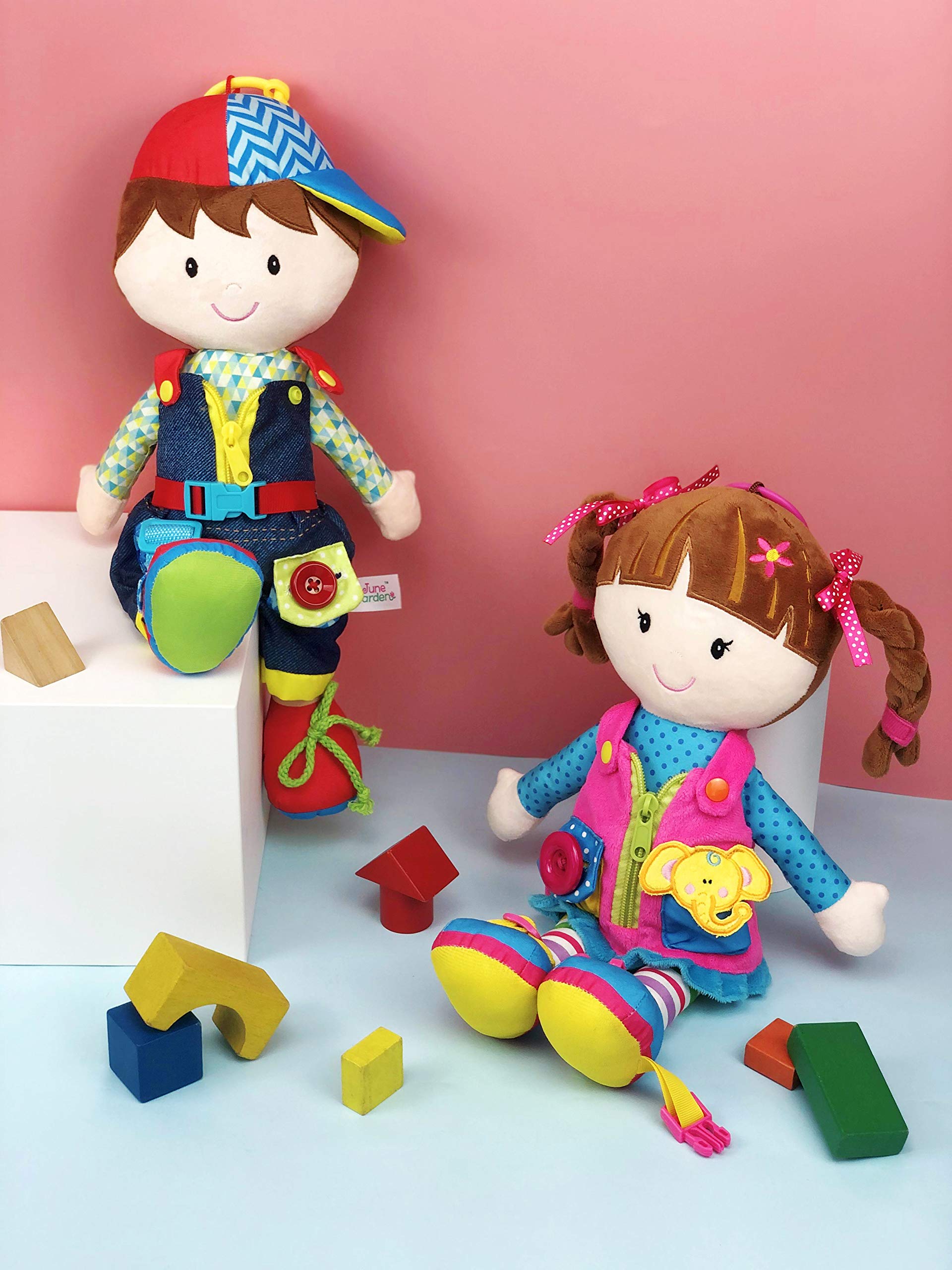 Foto 7 | Muñeca De Peluche June Garden Dressy Friends Lucas 15.5 Pulgadas - Venta Internacional.