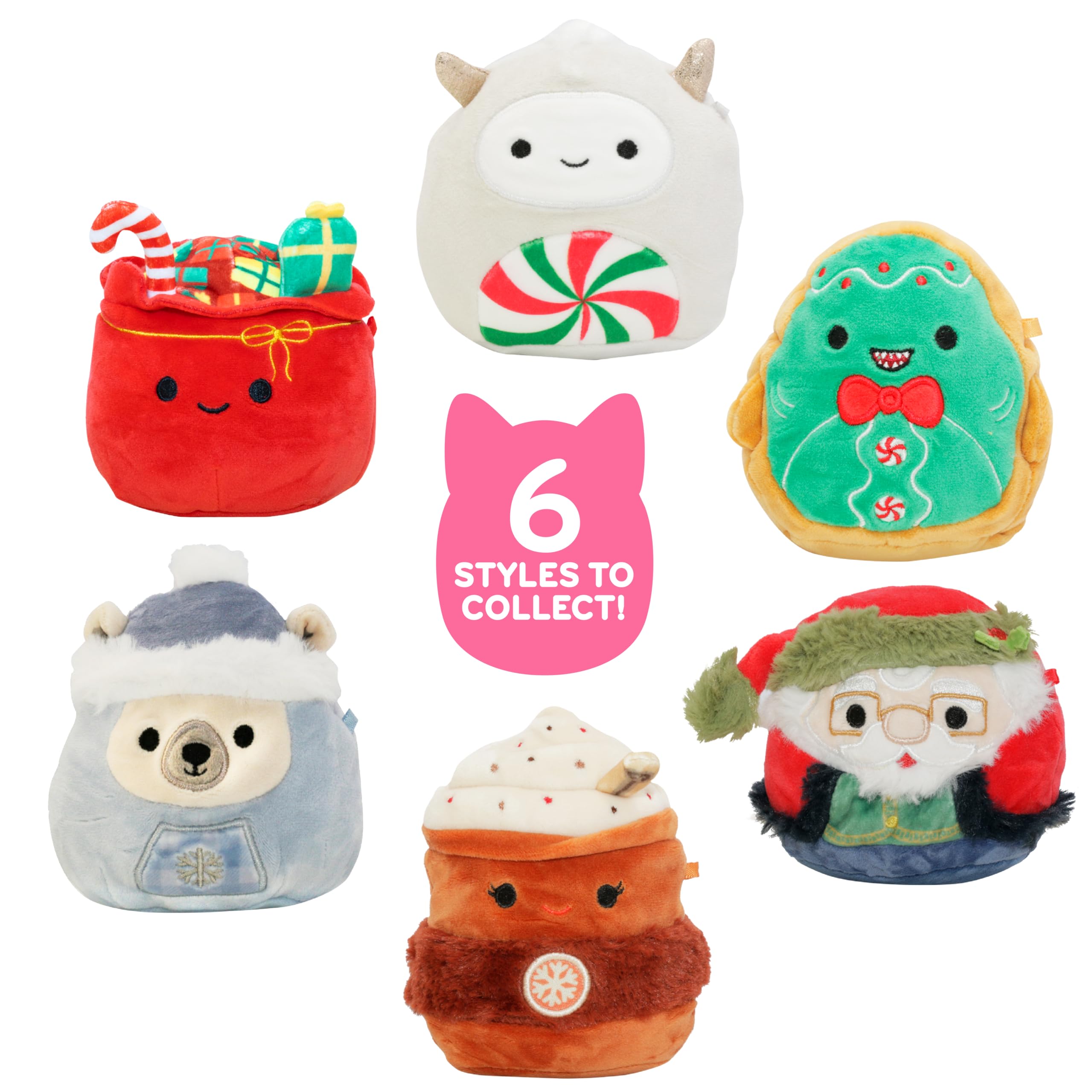 Foto 4 pulgar | Mystery Capsules Squishmallows Original 4 Holiday, Paquete De 3 - Venta Internacional.