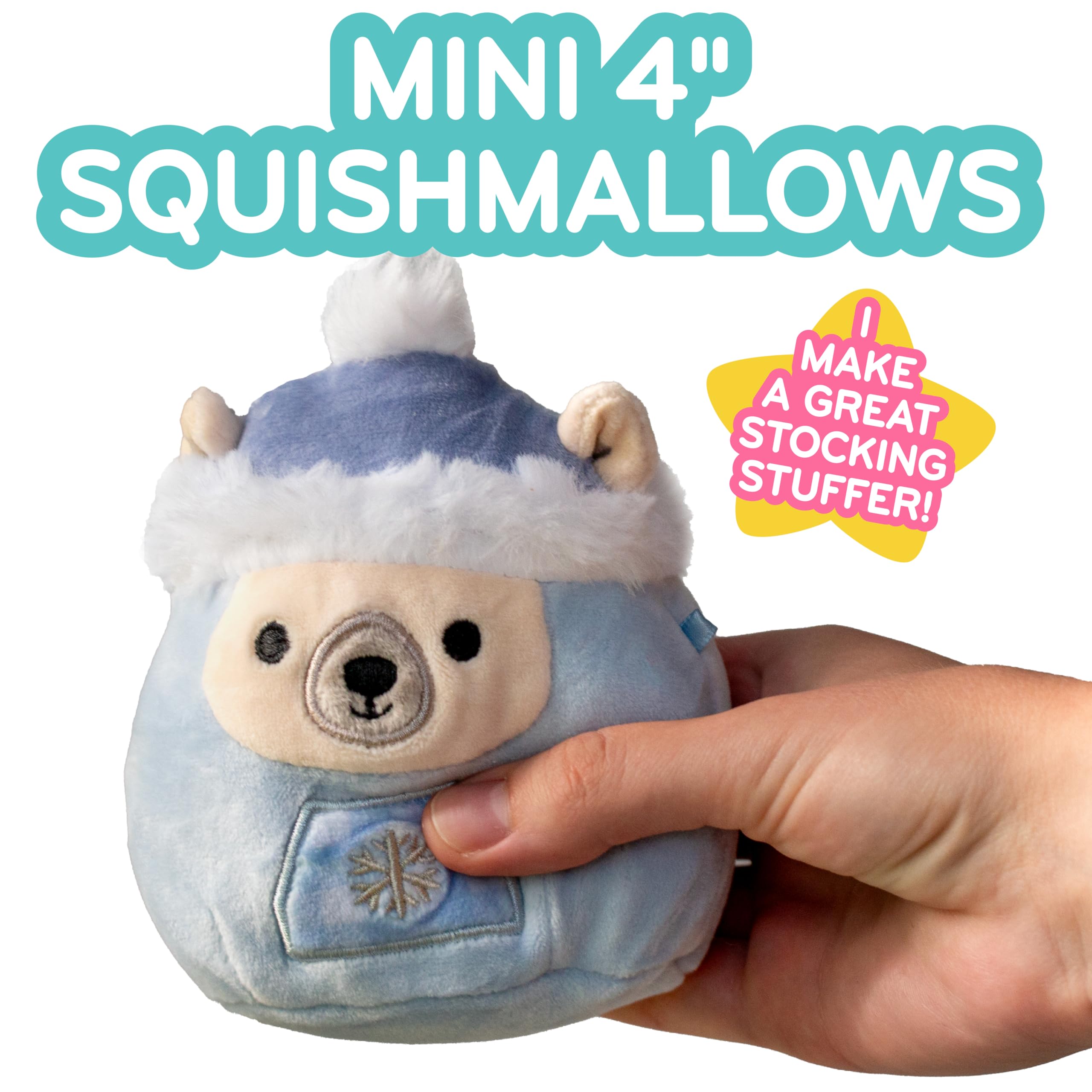 Foto 4 | Mystery Capsules Squishmallows Original 4 Holiday, Paquete De 3 - Venta Internacional.
