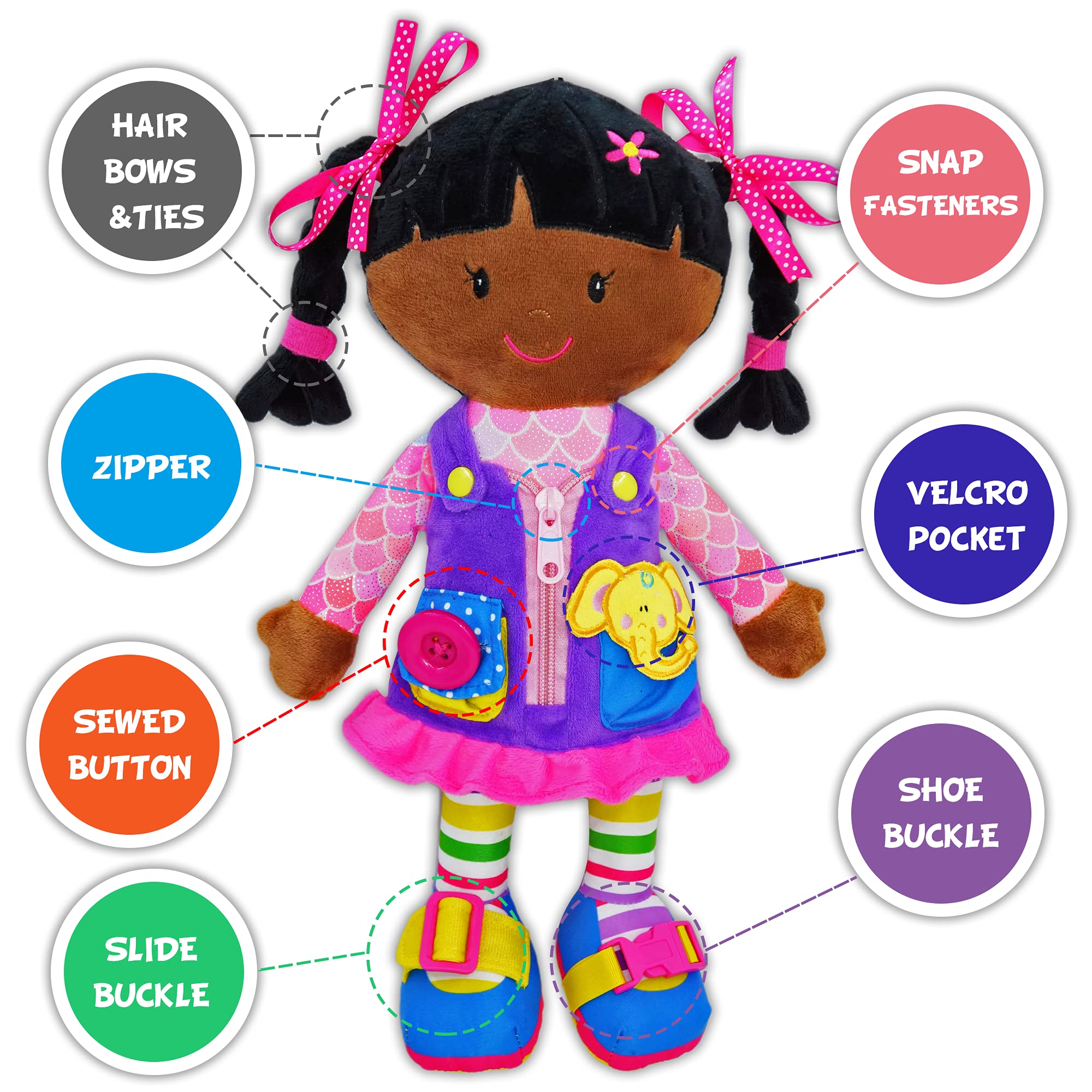 Foto 3 pulgar | Muñeca de Peluche June Garden Dressy Friends - Venta Internacional