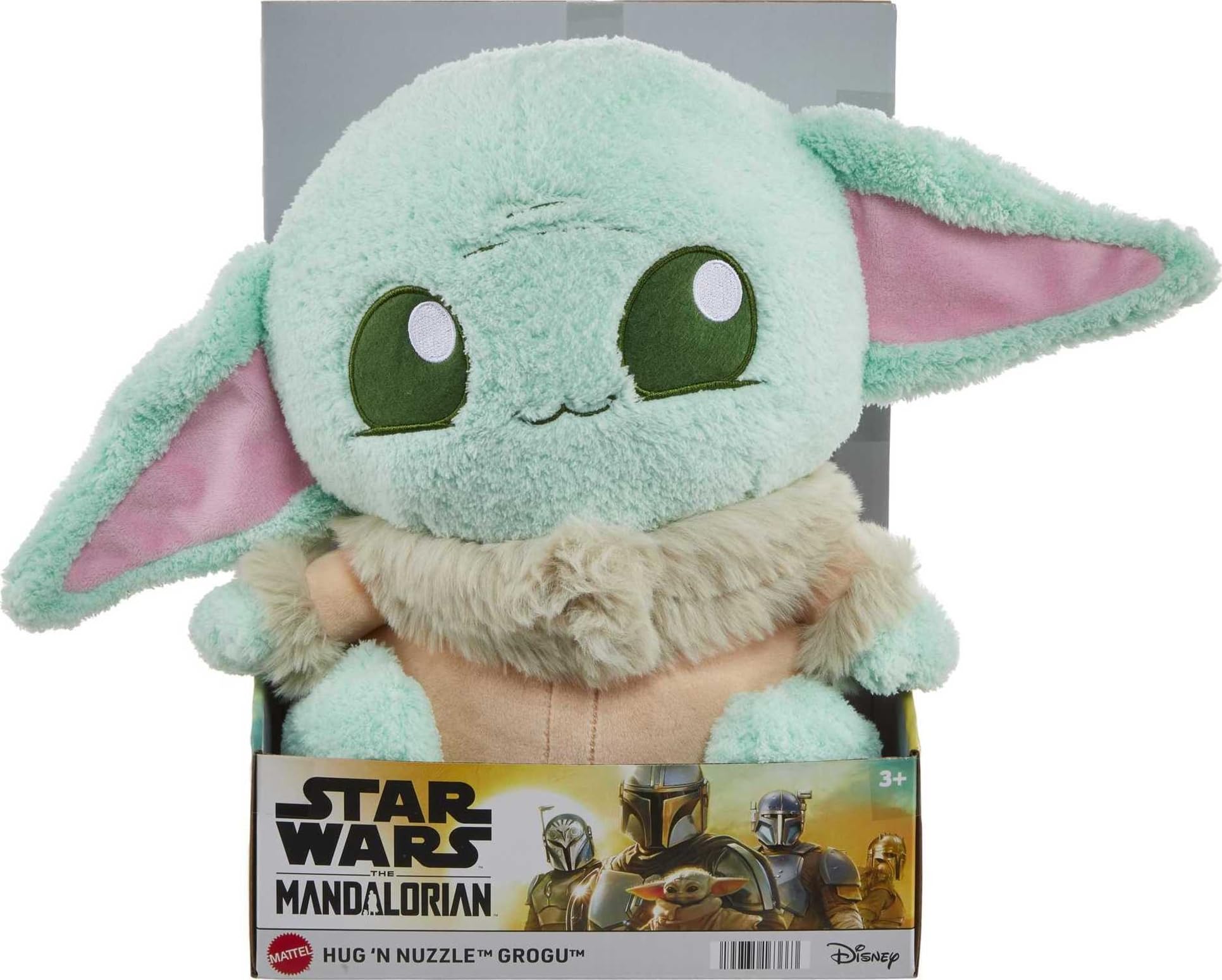 Figura De Peluche Mattel Star Wars Hug 'n Nuzzle Grogu De 25 Cm Con Sonido - Venta Internacional.