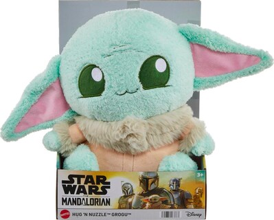 Foto 1 | Figura De Peluche Mattel Star Wars Hug 'n Nuzzle Grogu De 25 Cm Con Sonido - Venta Internacional.
