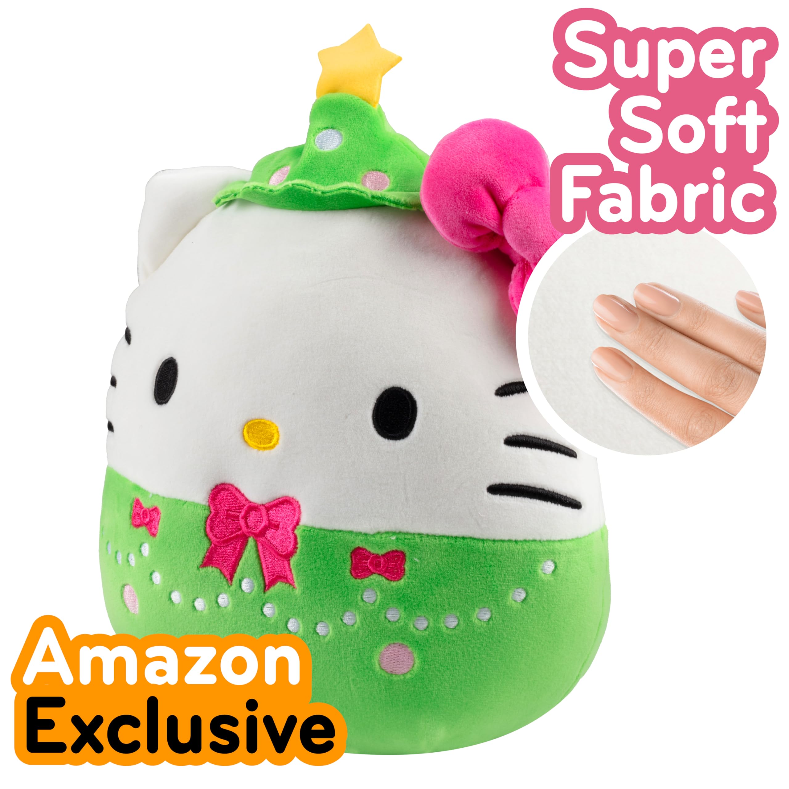 Foto 3 pulgar | Peluche Squishmallows Hello Kitty Christmas, 20 Cm, Oficial - Venta Internacional.