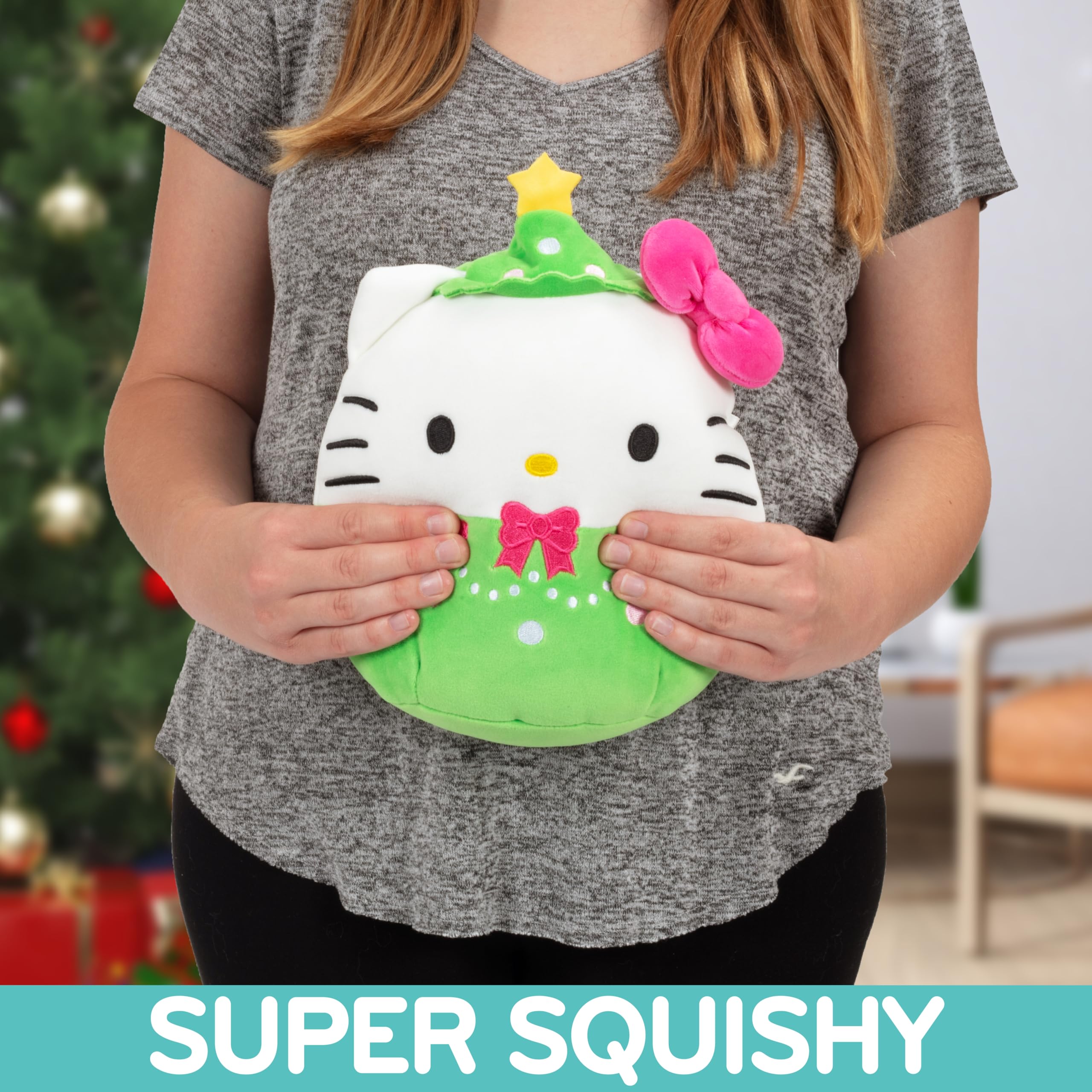 Foto 4 pulgar | Peluche Squishmallows Hello Kitty Christmas, 20 Cm, Oficial - Venta Internacional.