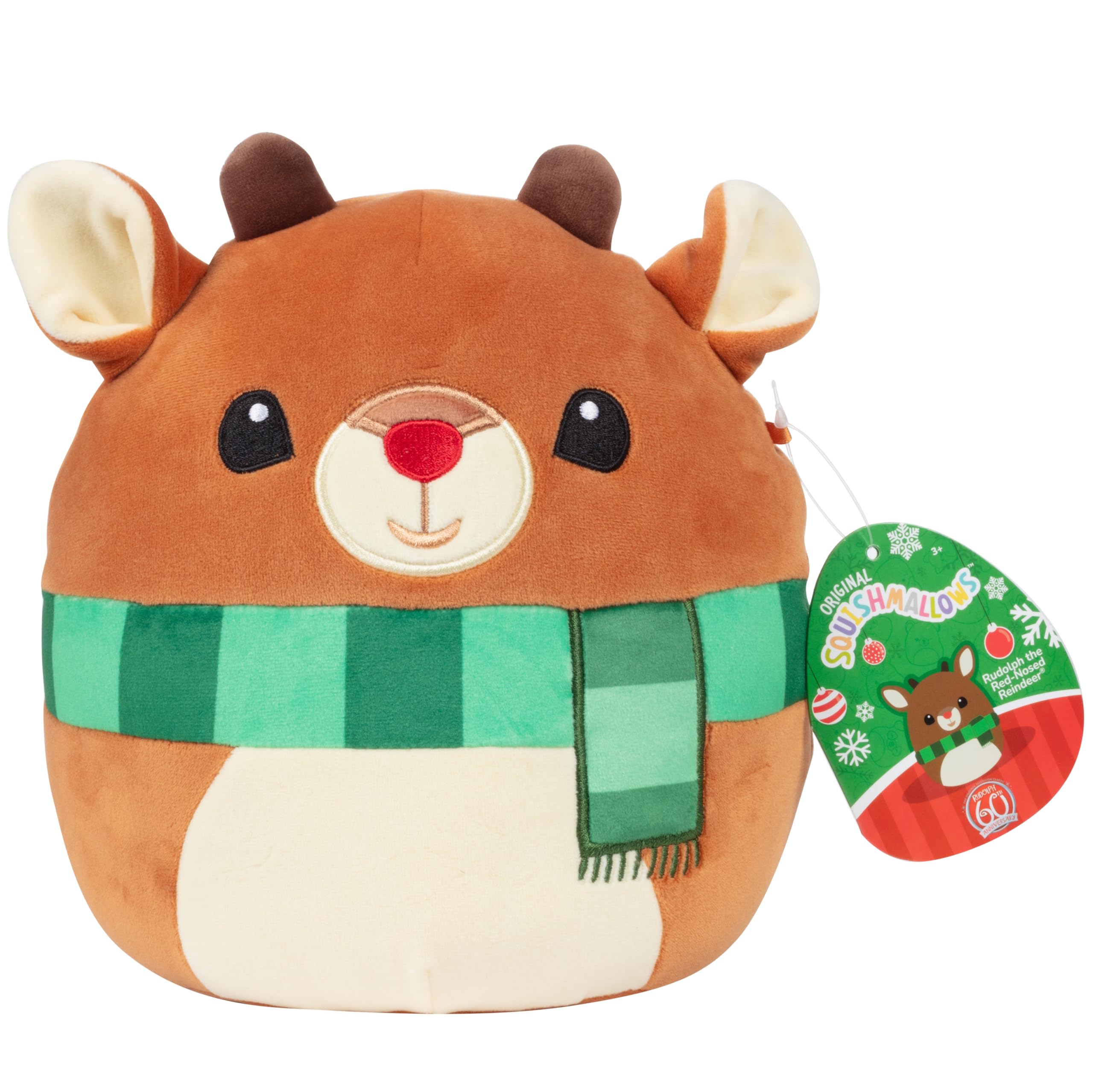 Foto 2 pulgar | Peluche Squishmallows Rudolph, El Reno De Nariz Roja, 20 Cm - Venta Internacional.