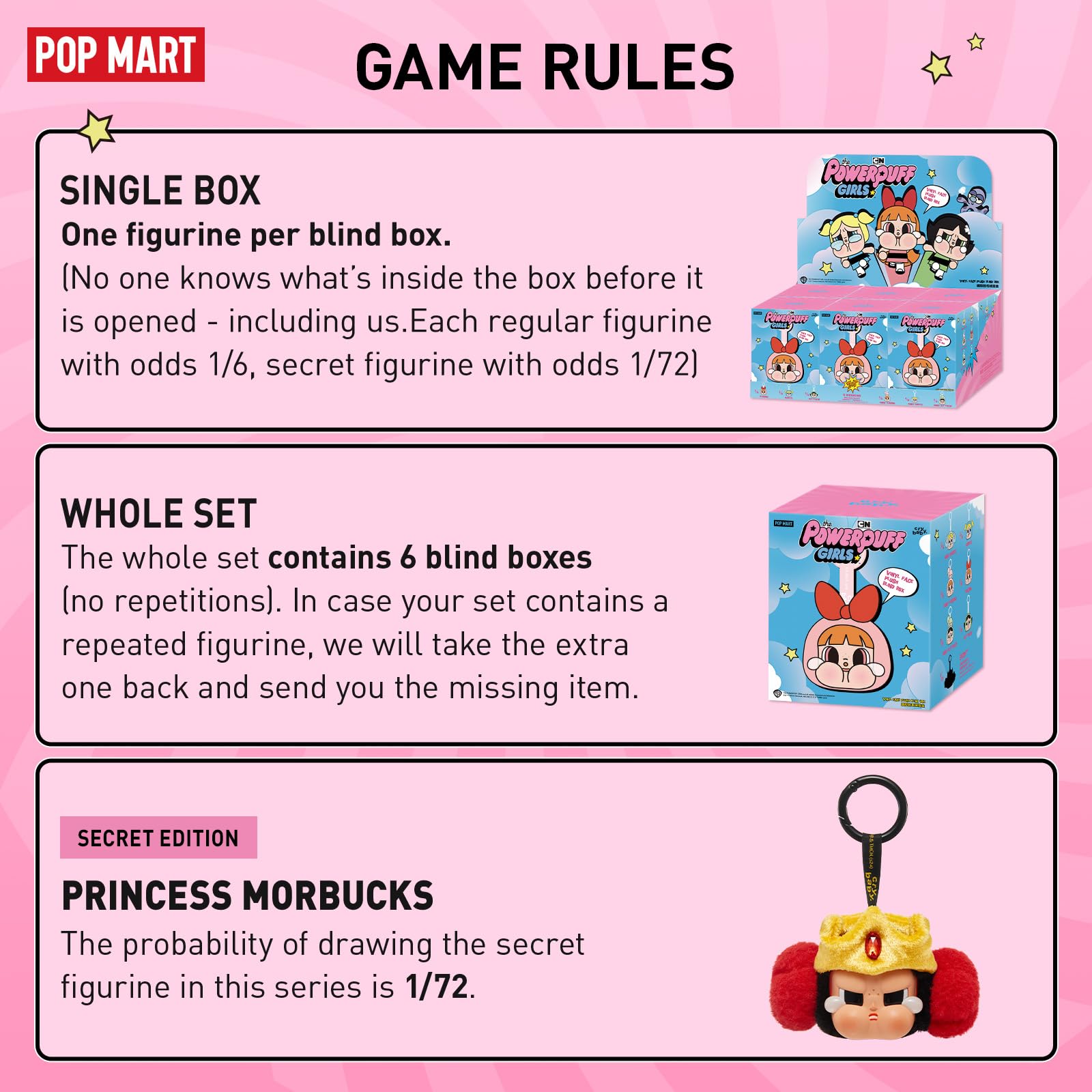 Foto 3 pulgar | Figuras Blind Box Pop Mart Crybaby × Powerpuff Girls - Venta Internacional.