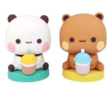 Foto 1 | Peluche Bubu Dudu Panda Blanco y Café 2 piezas