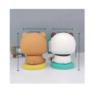 Foto 3 | Peluche Bubu Dudu Panda Blanco y Café 2 piezas