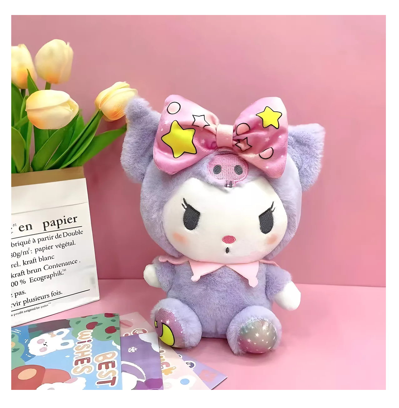 Foto 4 pulgar | Peluche Kuromi  My Melody Adorable Plush 2 Piezas