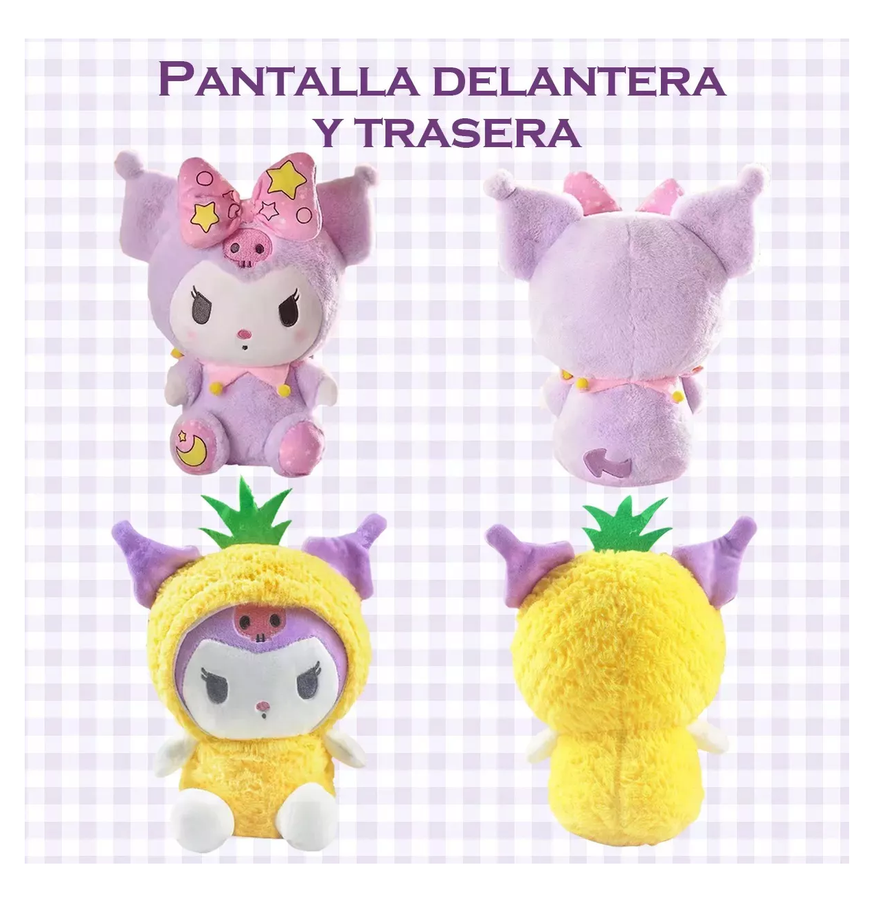Foto 6 pulgar | Peluche Kuromi  My Melody Adorable Plush 2 Piezas