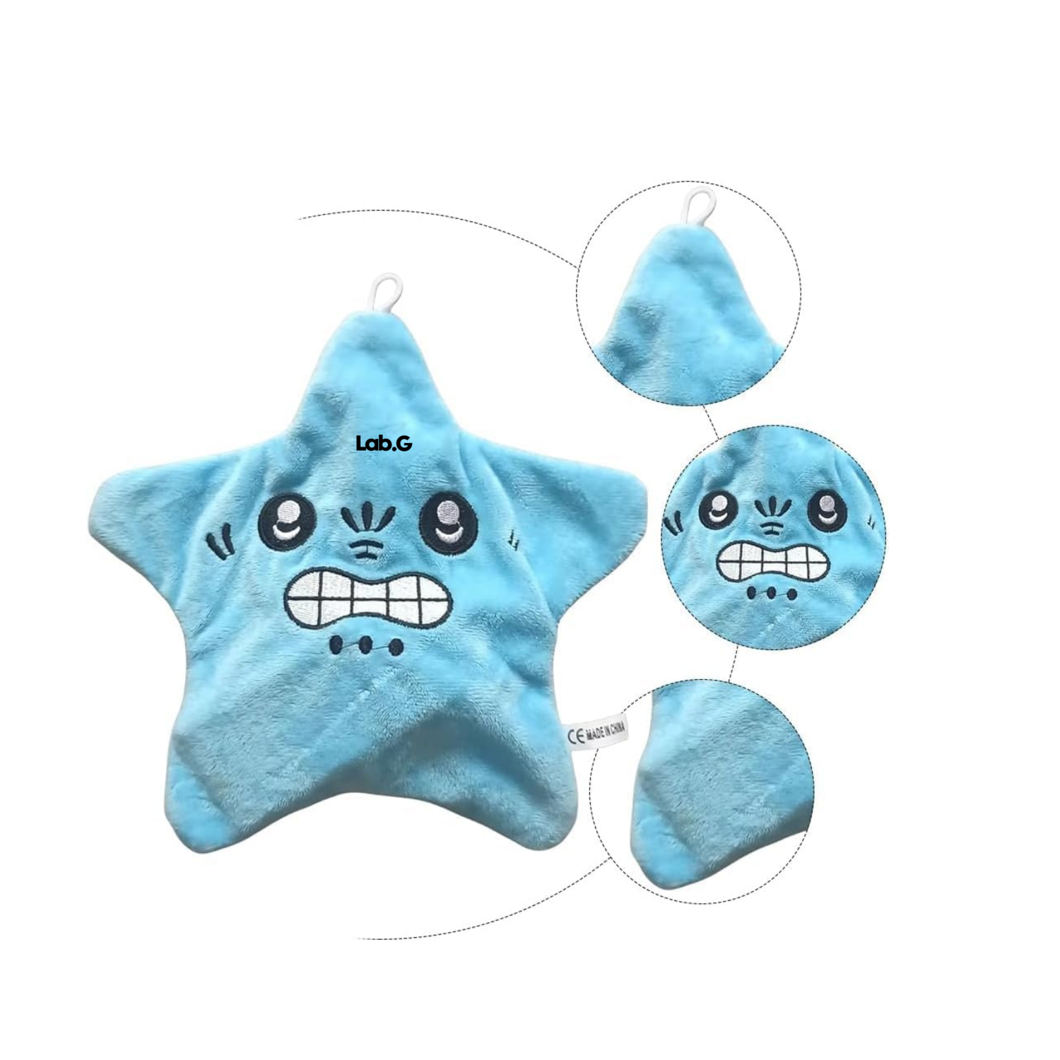 Foto 3 pulgar | Muñeco De Peluche De Angry Star De Mar Enojada Móvil-1pcs Color Agua Azul