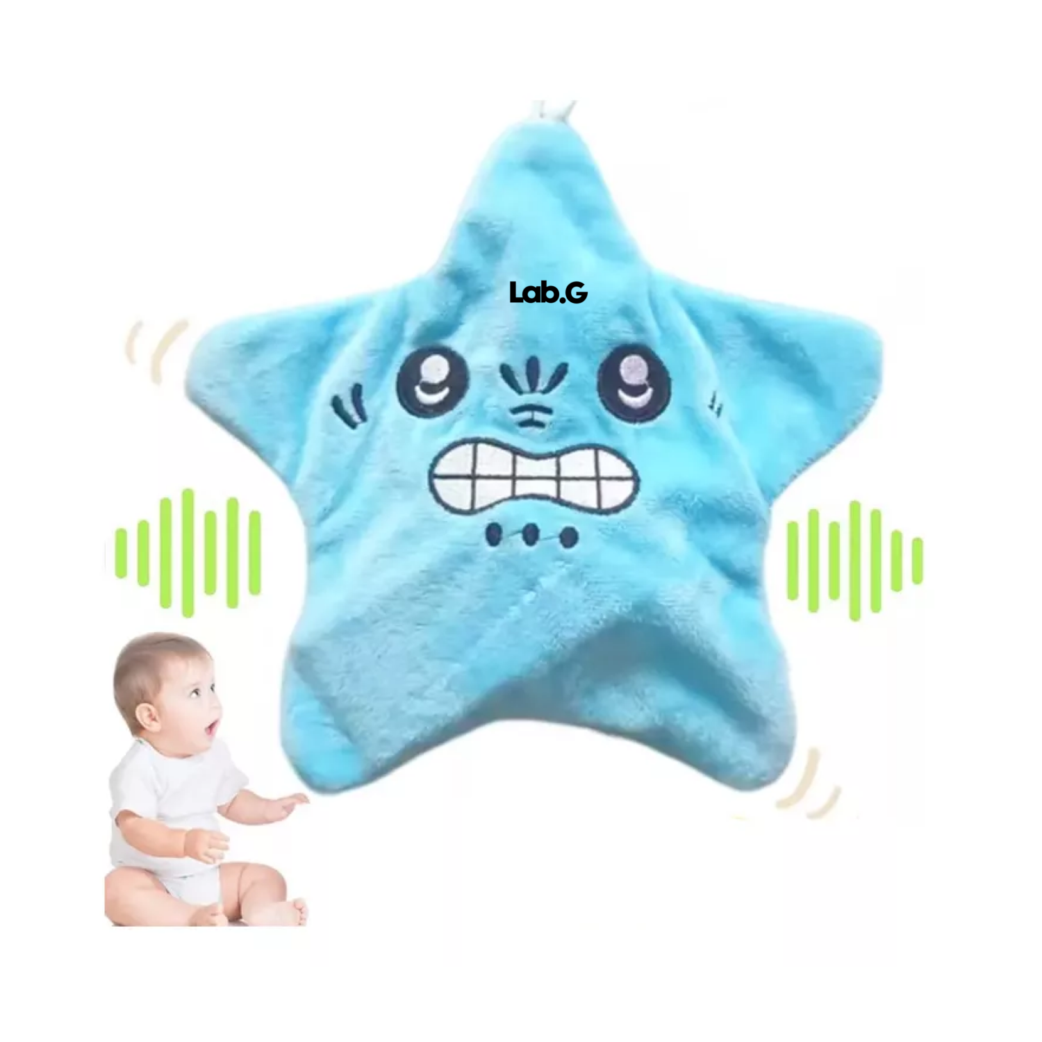 Foto 5 pulgar | Muñeco De Peluche De Angry Star De Mar Enojada Móvil-1pcs Color Agua Azul