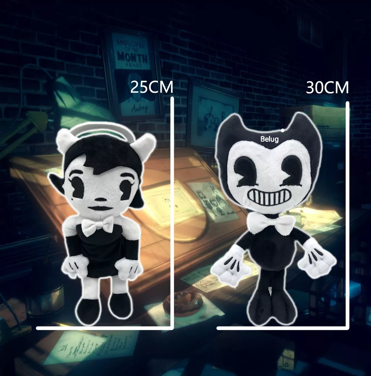 Foto 5 | Peluche Bendy And The Ink Bendy&alice Blanco Negro