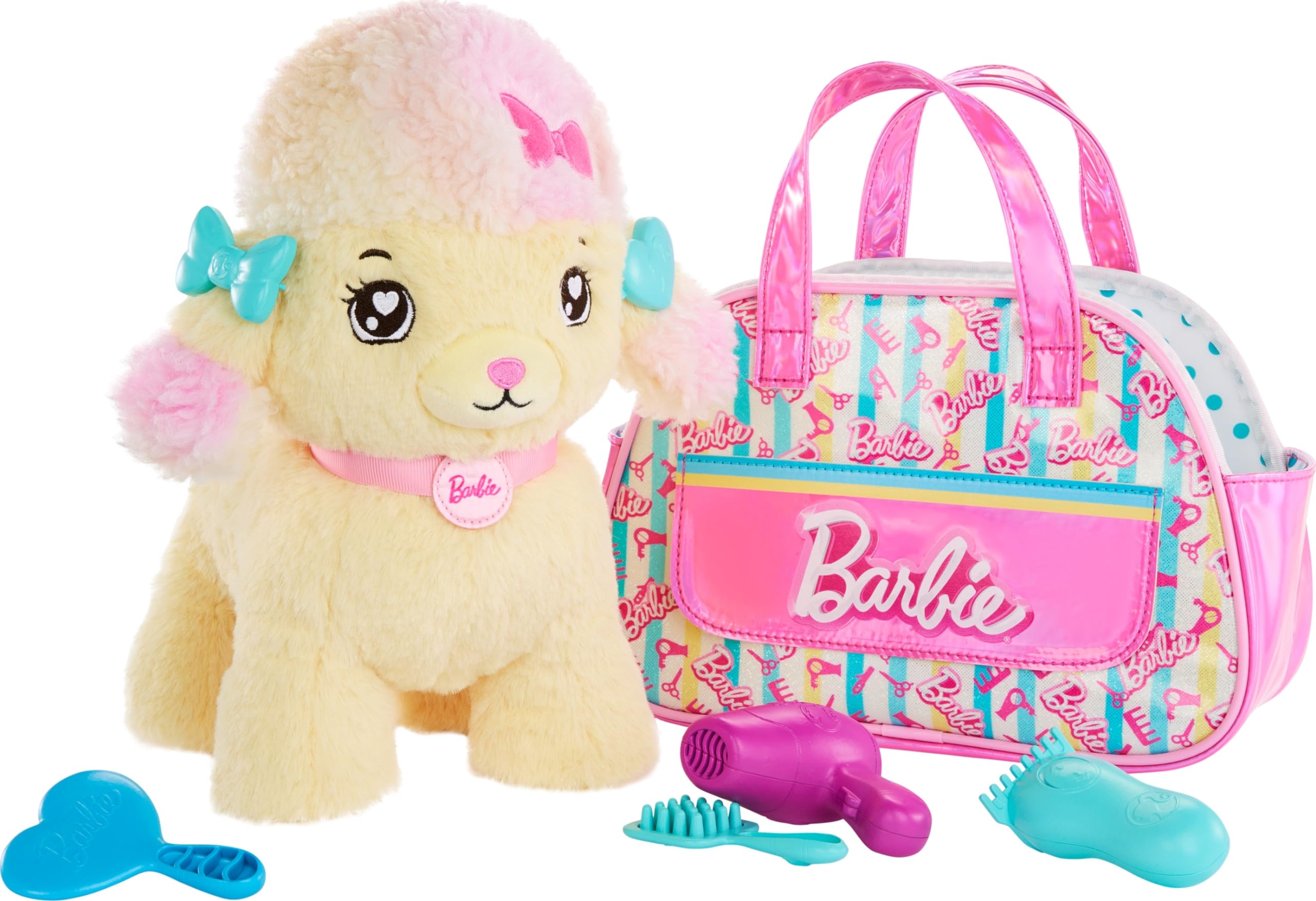 Foto 2 pulgar | Set De Juguete De Peluche Mattel Barbie, Para Peluqueria, Caniche Con Luz - Venta Internacional.