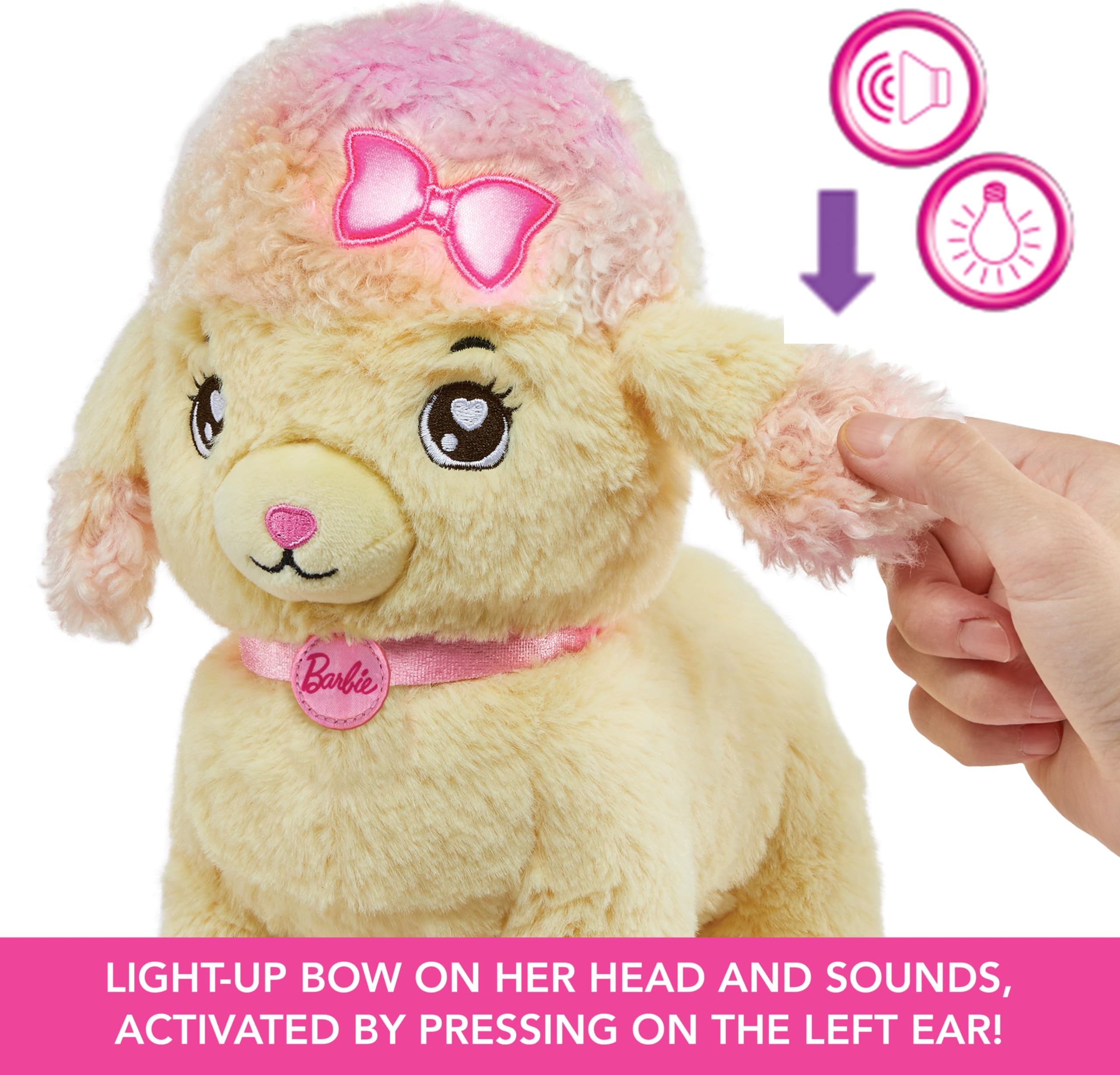 Foto 5 pulgar | Set De Juguete De Peluche Mattel Barbie, Para Peluqueria, Caniche Con Luz - Venta Internacional.
