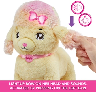 Foto 4 | Set De Juguete De Peluche Mattel Barbie, Para Peluqueria, Caniche Con Luz - Venta Internacional.