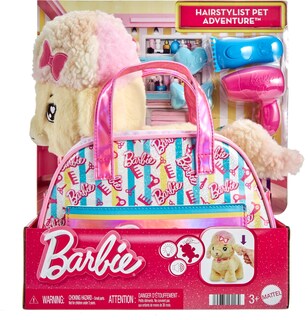 Foto 6 | Set De Juguete De Peluche Mattel Barbie, Para Peluqueria, Caniche Con Luz - Venta Internacional.