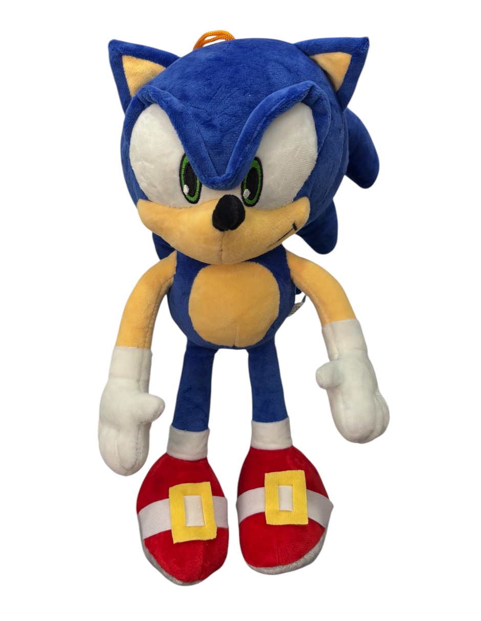 Foto 2 pulgar | Muñeco de Peluche Sonic Azul Algodón 100% 37 cm de Alto