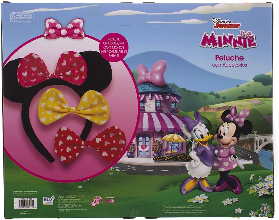Foto 6 pulgar | Disney Junior Minnie De Peluche Con Accesorios