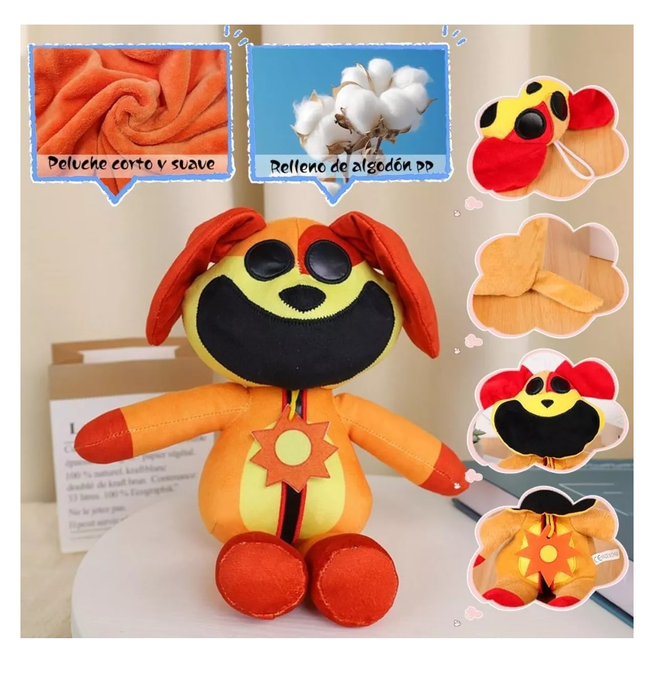 Foto 4 pulgar | Smilewill 8 Piezas Peluche De Animales Sonrientes De Poppy Colores