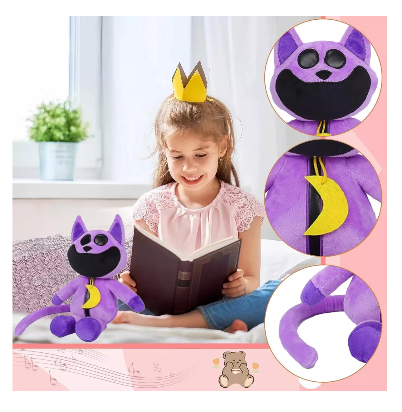 Foto 6 pulgar | Muñeca de Juguete Smiling Critters Plush 25 Cm 2 Piezas