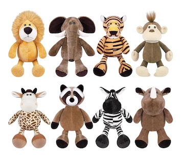 Foto 1 | Peluches de Animales de la Selva 8 Piezas