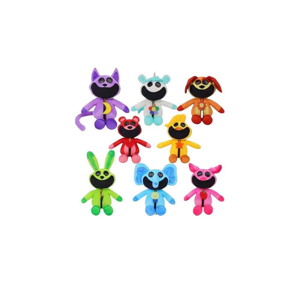 Smilewill 8 Piezas Peluche De Animales Sonrientes De Poppy Colores