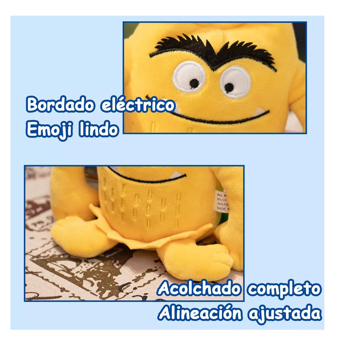 Foto 4 pulgar | Muñeco de Peluche Pequeño Monstruo 6 piezas Colores Belug
