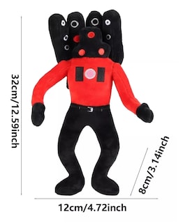 Foto 3 | Peluche Titan Speakerman Juguete Niños Regalo 32 Cm Rojo/negro